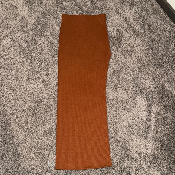 Burnt Orange Maxi Skirt with Slit 🍊 - Picture 1 of 3